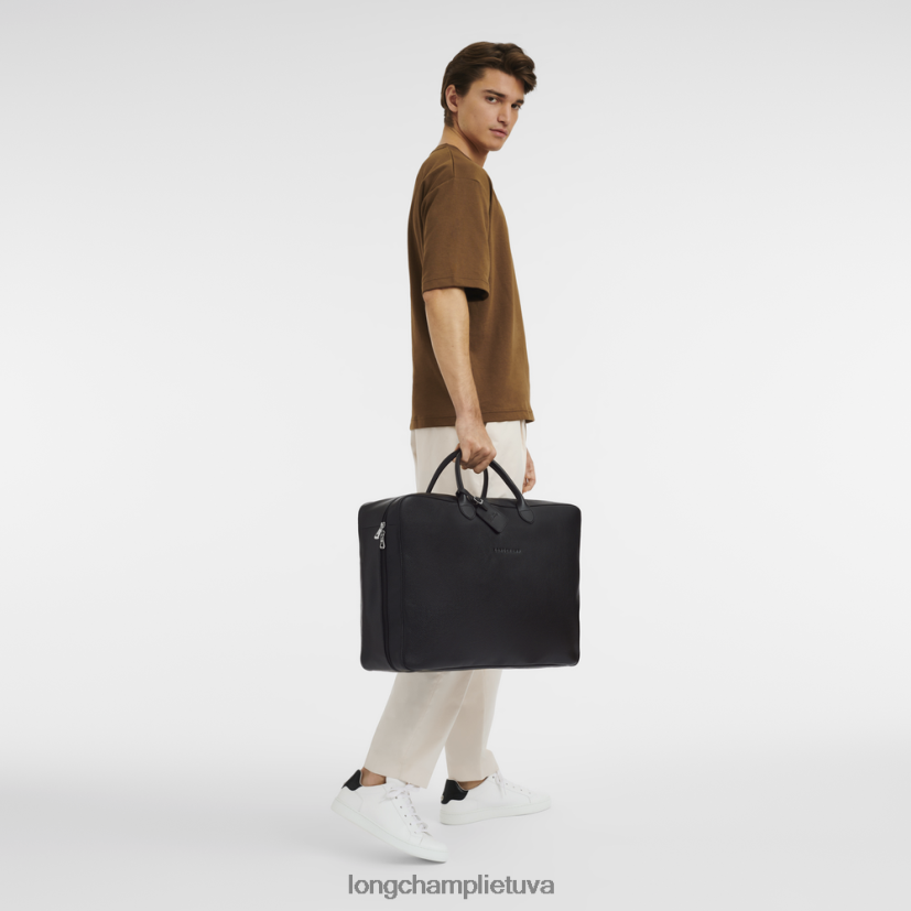 Longchamp le foulonne lagaminas juodas moterys krepšiai X6B2TB826