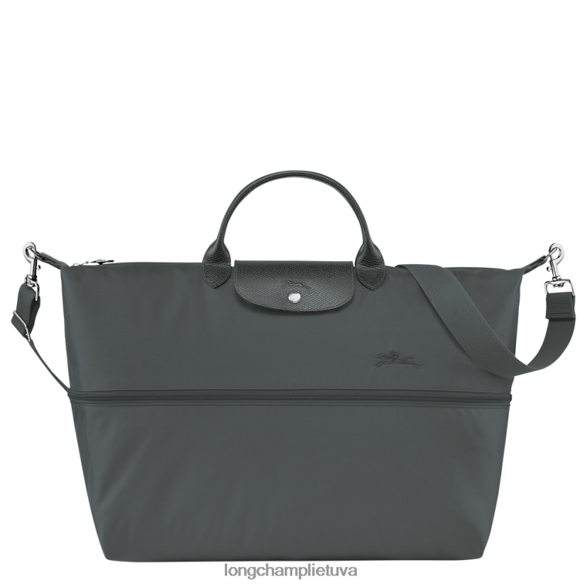 Longchamp le pliage green plečiamas kelioninis krepšys grafitas moterys krepšiai X6B2TB803