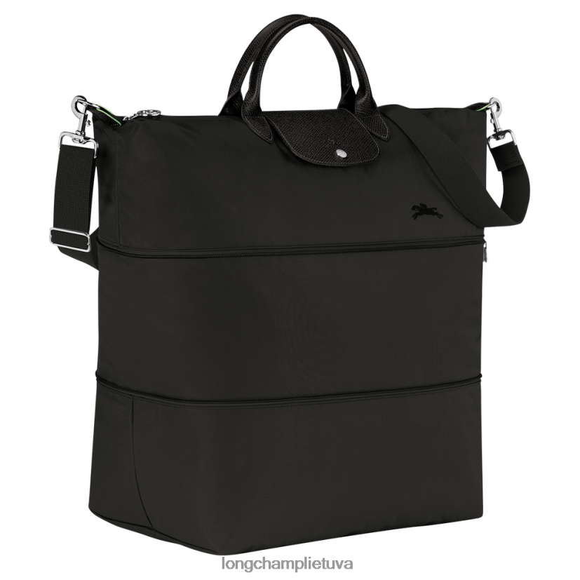Longchamp le pliage green plečiamas kelioninis krepšys juodas moterys krepšiai X6B2TB800