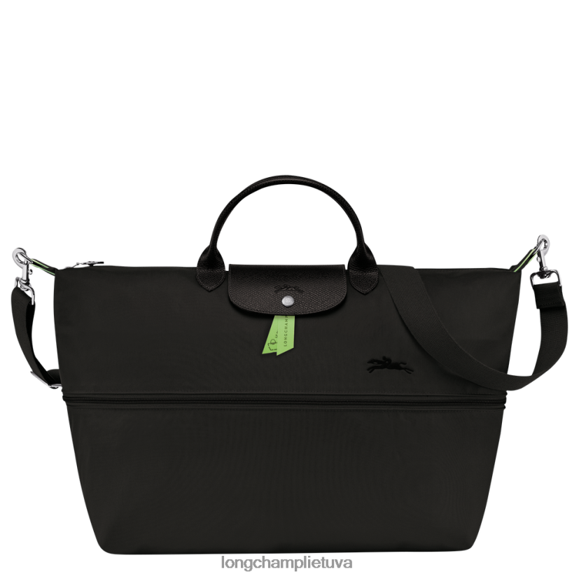 Longchamp le pliage green plečiamas kelioninis krepšys juodas moterys krepšiai X6B2TB800