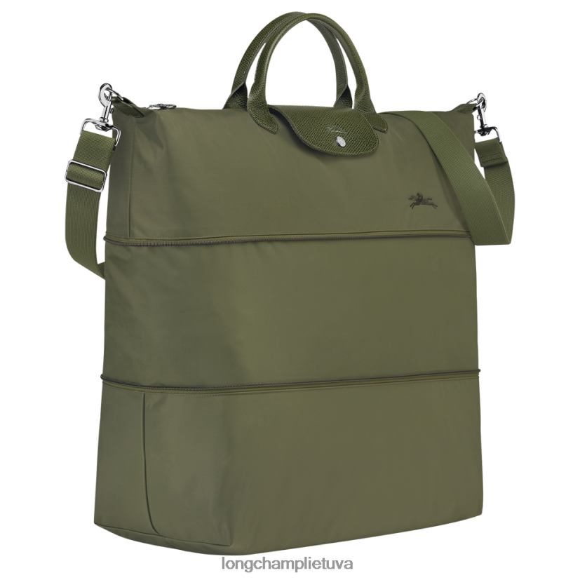 Longchamp le pliage green plečiamas kelioninis krepšys miškas moterys krepšiai X6B2TB801