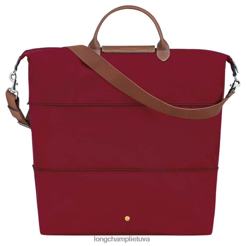 Longchamp le pliage originalus kelioninis krepšys, plečiamas raudona moterys krepšiai X6B2TB820