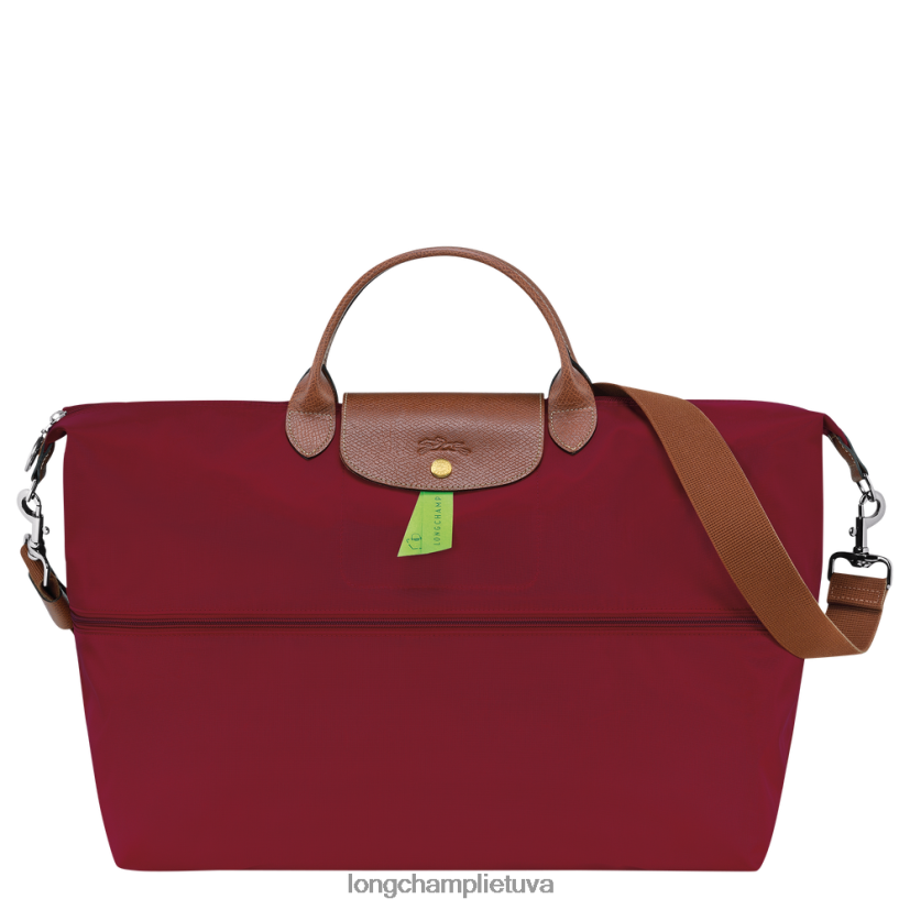 Longchamp le pliage originalus kelioninis krepšys, plečiamas raudona moterys krepšiai X6B2TB820