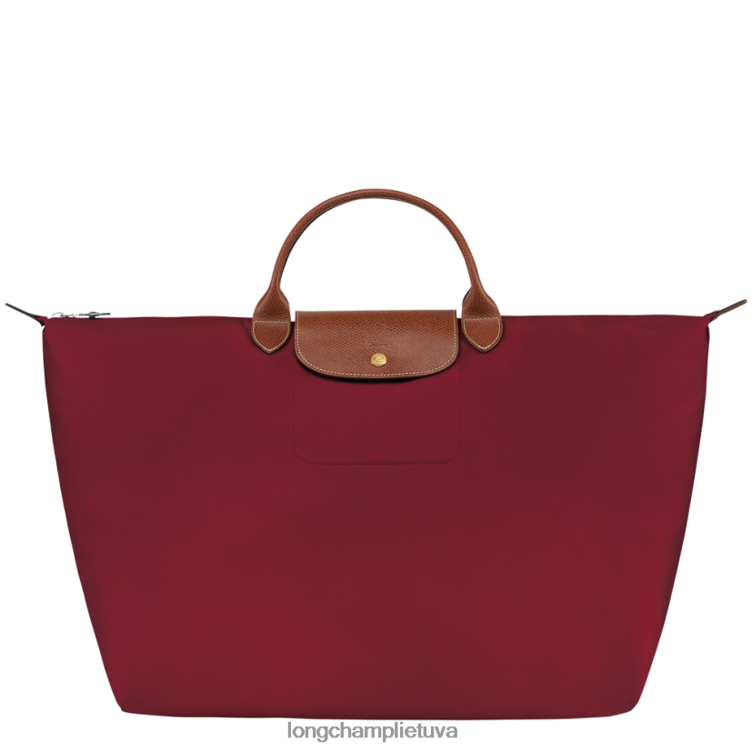 Longchamp le pliage originalus kelioninis krepšys raudona moterys krepšiai X6B2TB807