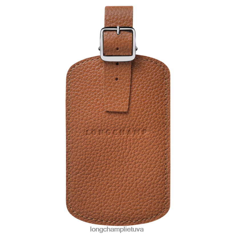 Longchamp le foulonne bagažo etiketė karamelė moterys priedai X6B2TB855