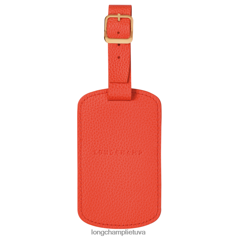 Longchamp le foulonne bagažo etiketė oranžinė moterys priedai X6B2TB852