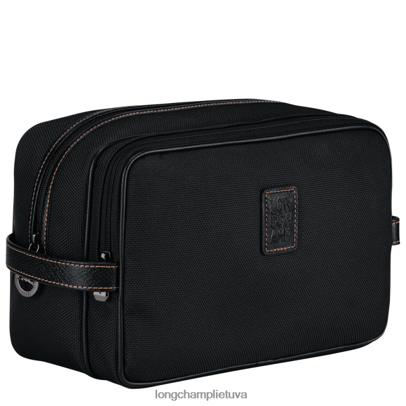 Longchamp Boxford tualeto reikmenų dėklas juodas moterys krepšiai X6B2TB862