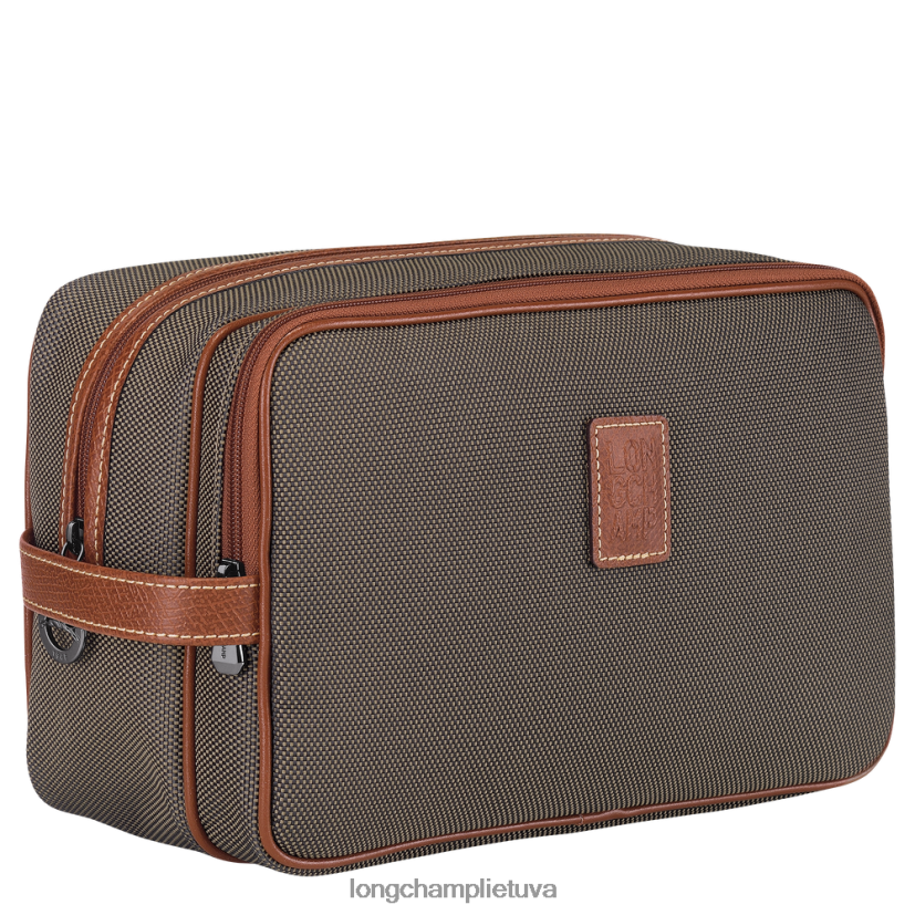 Longchamp Boxford tualeto reikmenų dėklas rudas moterys krepšiai X6B2TB863