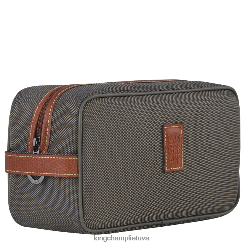 Longchamp Boxford tualeto reikmenų dėklas rudas moterys krepšiai X6B2TB866