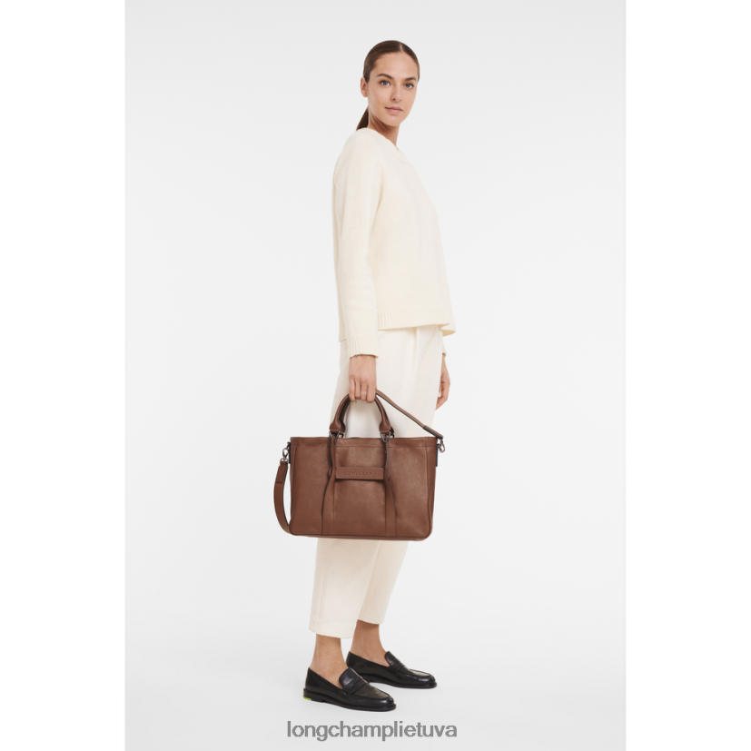 Longchamp 3d rankine konjako moterys krepšiai X6B2TB185