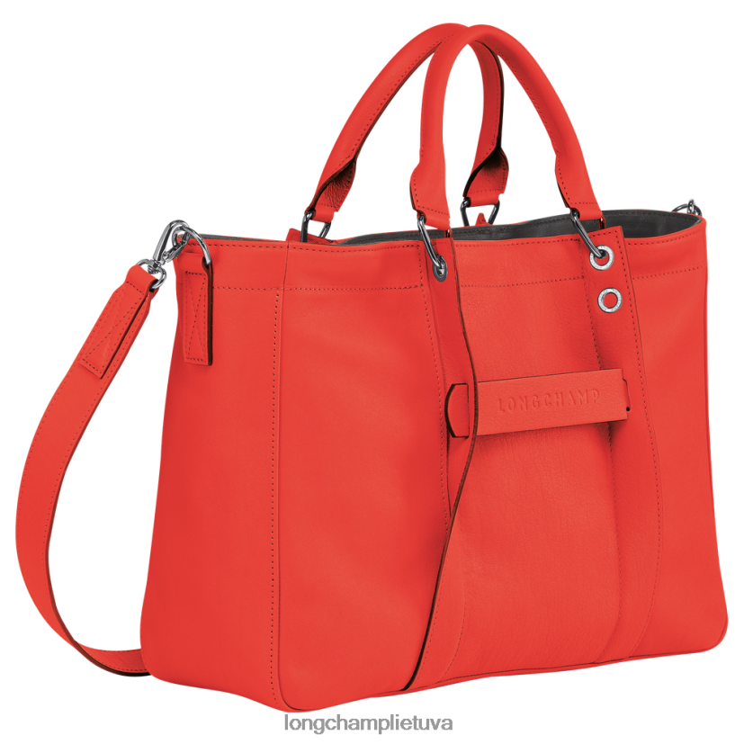Longchamp 3d rankine oranžinė moterys krepšiai X6B2TB184