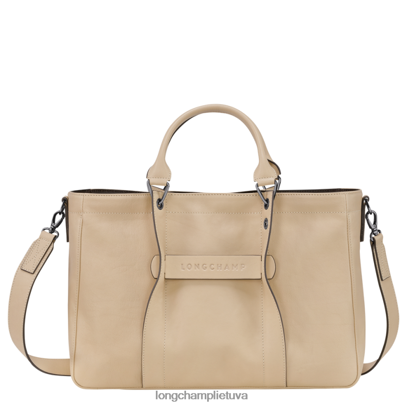Longchamp 3d rankine smėlio spalvos moterys krepšiai X6B2TB182