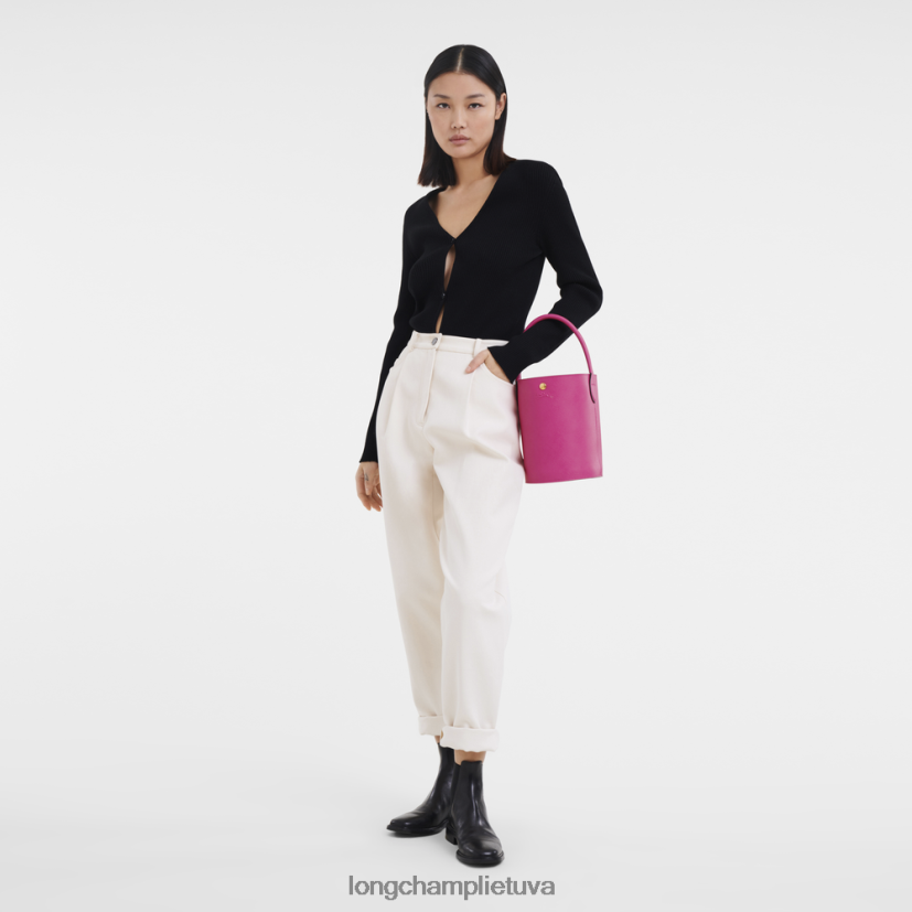 Longchamp epure kibiras maišas fuksija moterys krepšiai X6B2TB137