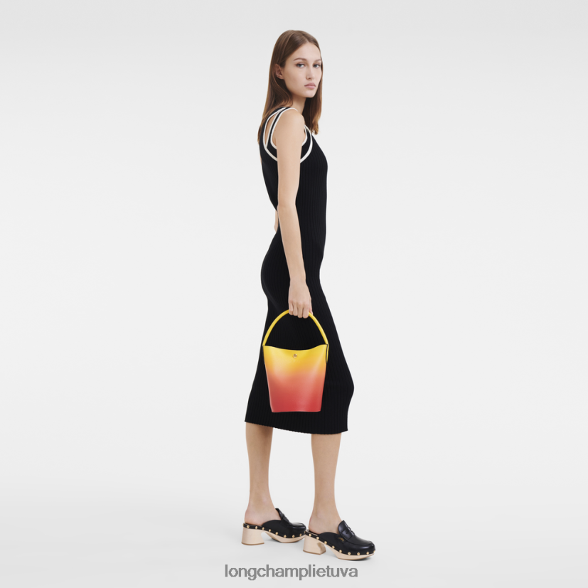 Longchamp epure kibiras maišas geltona/oranžinė moterys krepšiai X6B2TB133