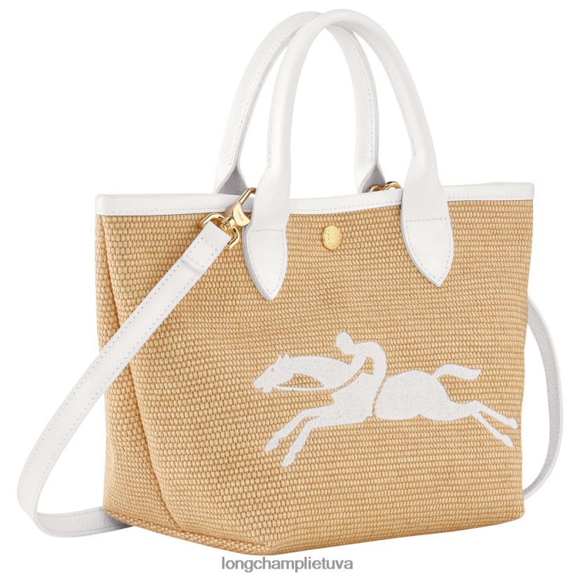 Longchamp le panier pliage krepšys baltas moterys krepšiai X6B2TB63