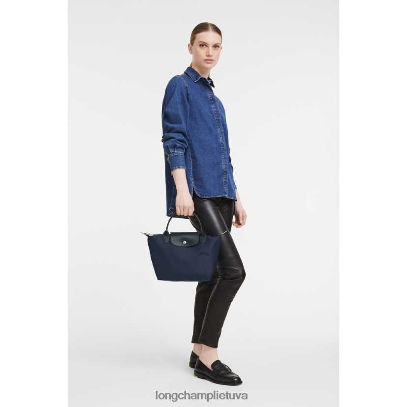 Longchamp le pliage žalia rankinė karinis jūrų laivynas moterys krepšiai X6B2TB190