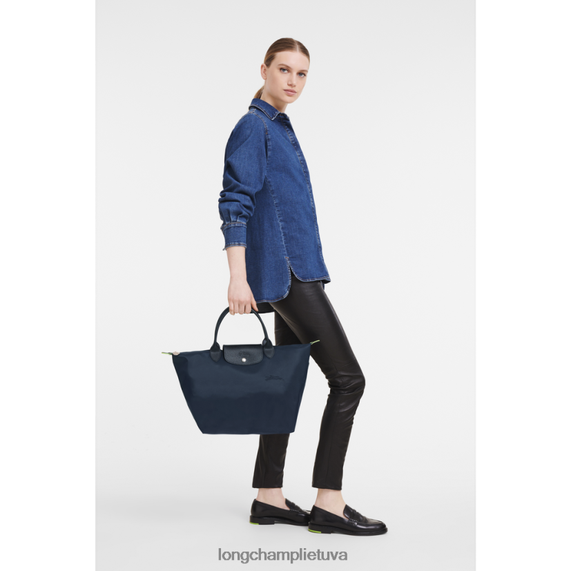Longchamp le pliage žalia rankinė karinis jūrų laivynas moterys krepšiai X6B2TB195