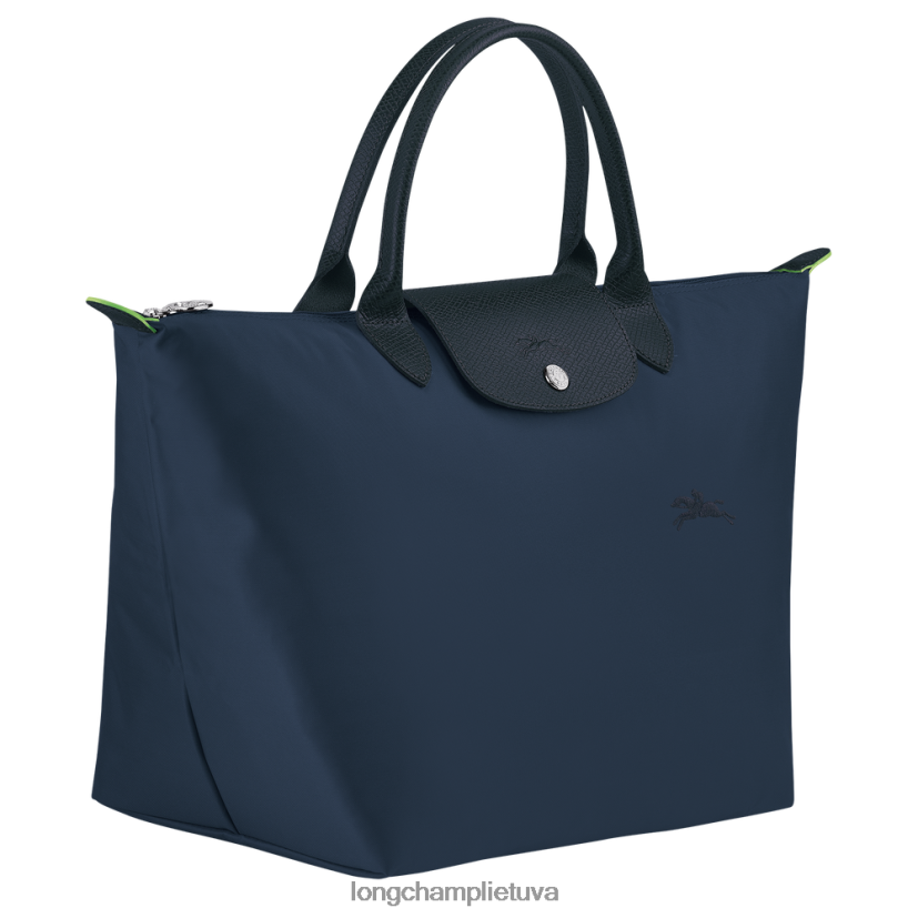 Longchamp le pliage žalia rankinė karinis jūrų laivynas moterys krepšiai X6B2TB195