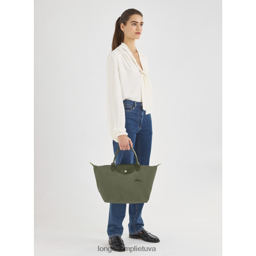 Longchamp le pliage žalia rankinė miškas moterys krepšiai X6B2TB193