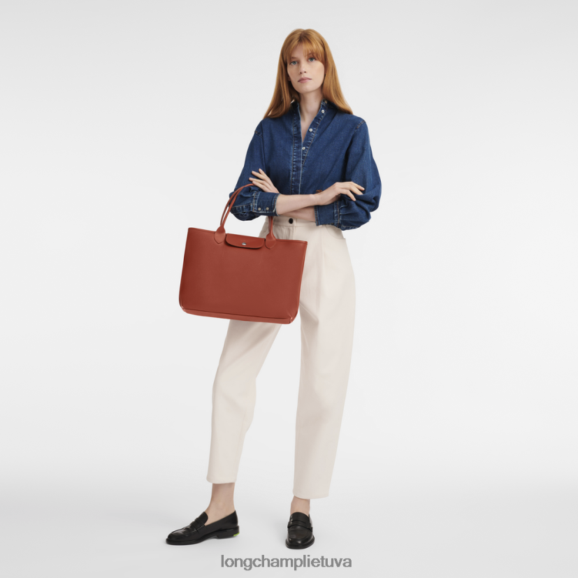 Longchamp le pliage city krepšys terakotos moterys krepšiai X6B2TB85