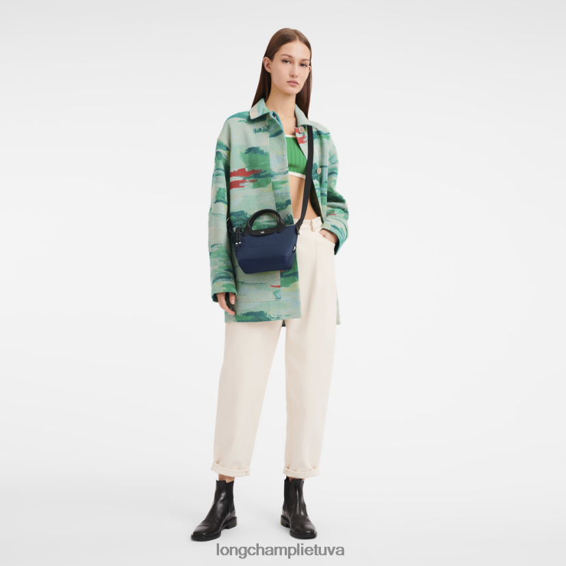 Longchamp le pliage energy rankinė karinis jūrų laivynas moterys krepšiai X6B2TB69