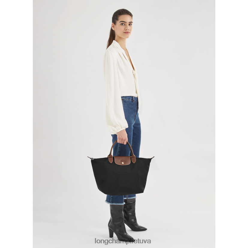 Longchamp le pliage originali rankine juodas moterys krepšiai X6B2TB204