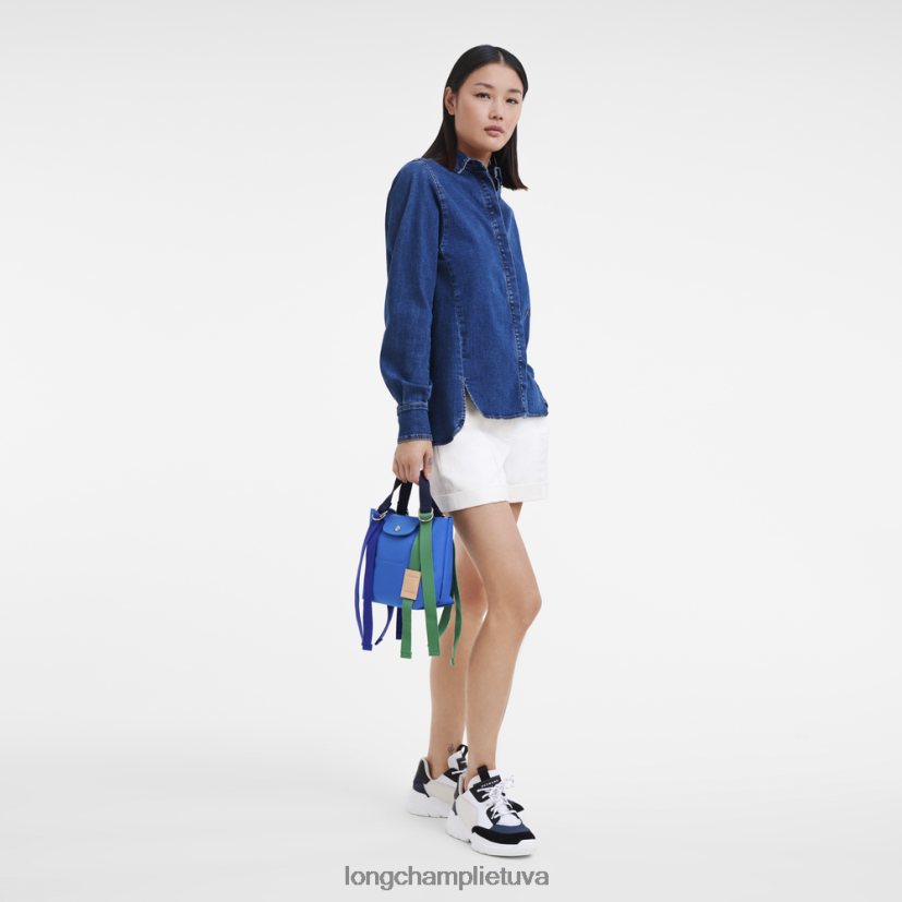 Longchamp le pliage re-play rankinė mėlyna moterys krepšiai X6B2TB44