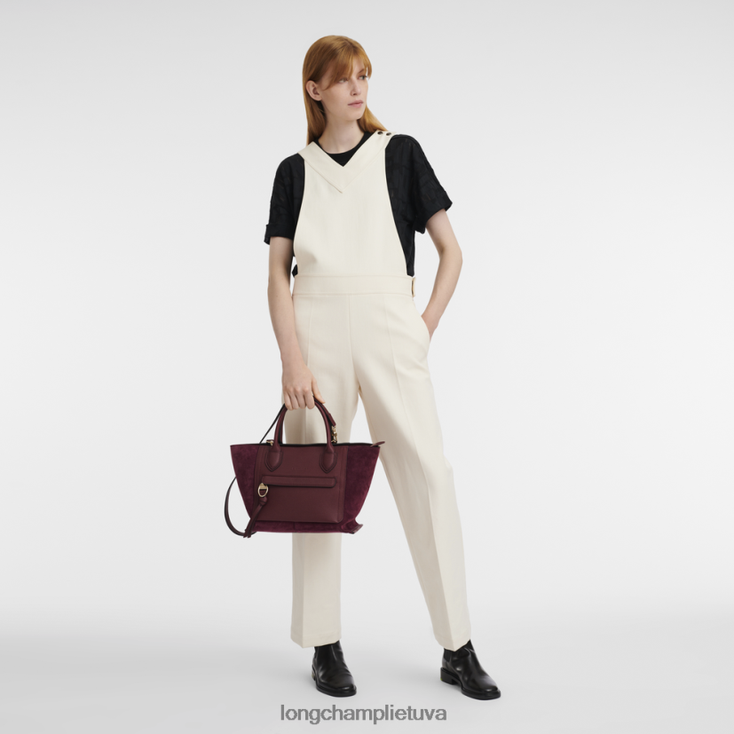 Longchamp pašto dėžutės rankinė bordo moterys krepšiai X6B2TB159