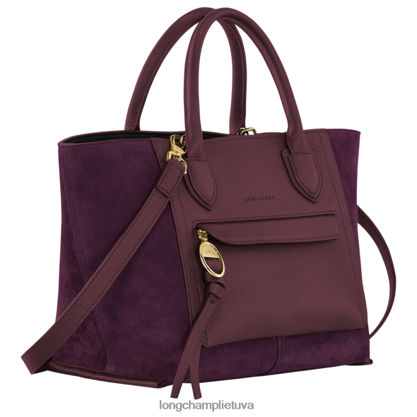 Longchamp pašto dėžutės rankinė bordo moterys krepšiai X6B2TB161