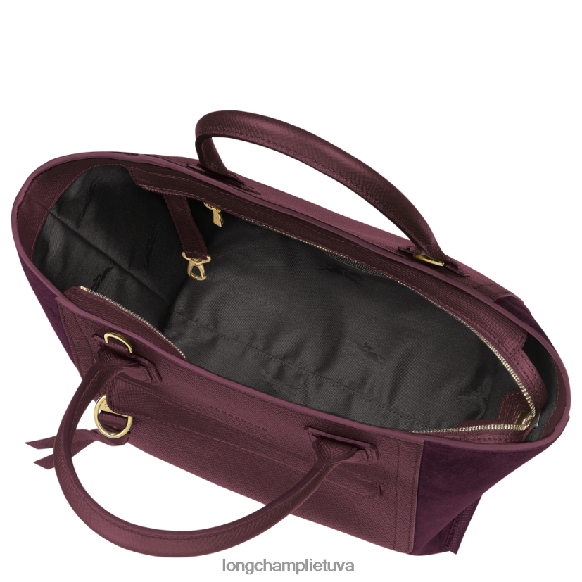 Longchamp pašto dėžutės rankinė bordo moterys krepšiai X6B2TB161