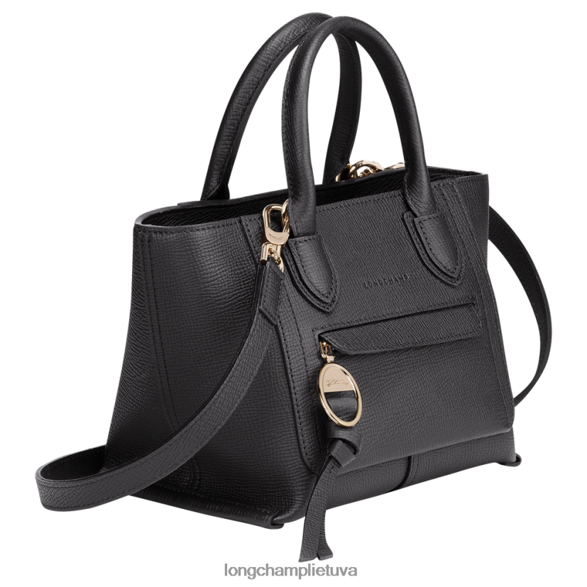 Longchamp pašto dėžutės rankinė juodas moterys krepšiai X6B2TB163