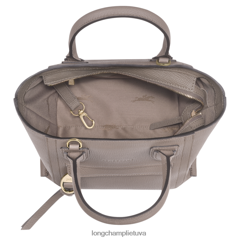 Longchamp pašto dėžutės rankinė taupe moterys krepšiai X6B2TB164