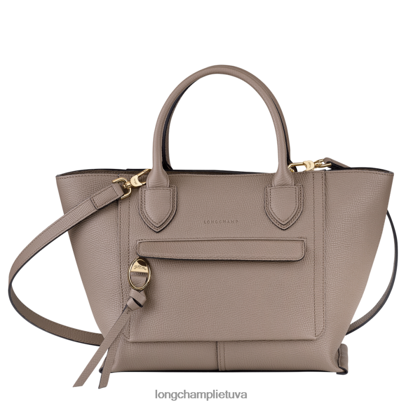 Longchamp pašto dėžutės rankinė taupe moterys krepšiai X6B2TB168