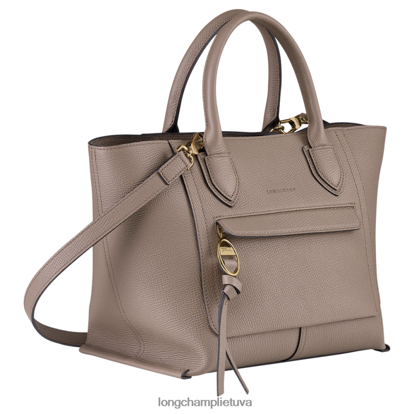 Longchamp pašto dėžutės rankinė taupe moterys krepšiai X6B2TB168