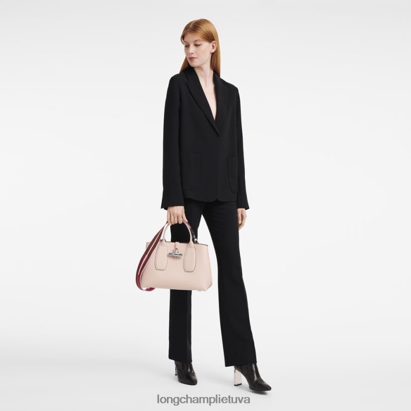 Longchamp roseau rankinė blyškiai rožinė moterys krepšiai X6B2TB99