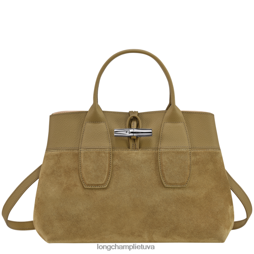 Longchamp roseau rankinė bronzos moterys krepšiai X6B2TB118