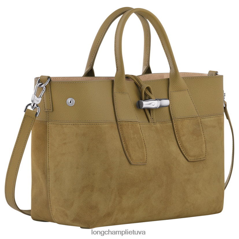 Longchamp roseau rankinė bronzos moterys krepšiai X6B2TB118