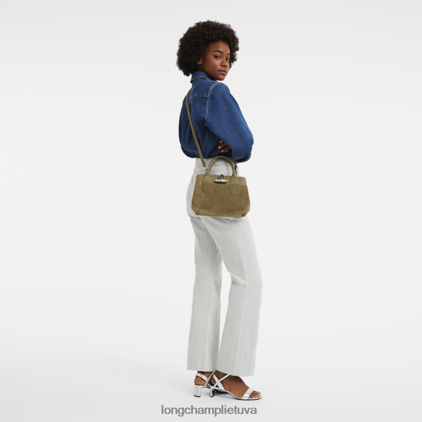 Longchamp roseau rankinė bronzos moterys krepšiai X6B2TB120