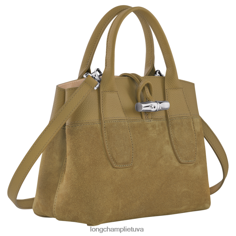 Longchamp roseau rankinė bronzos moterys krepšiai X6B2TB120