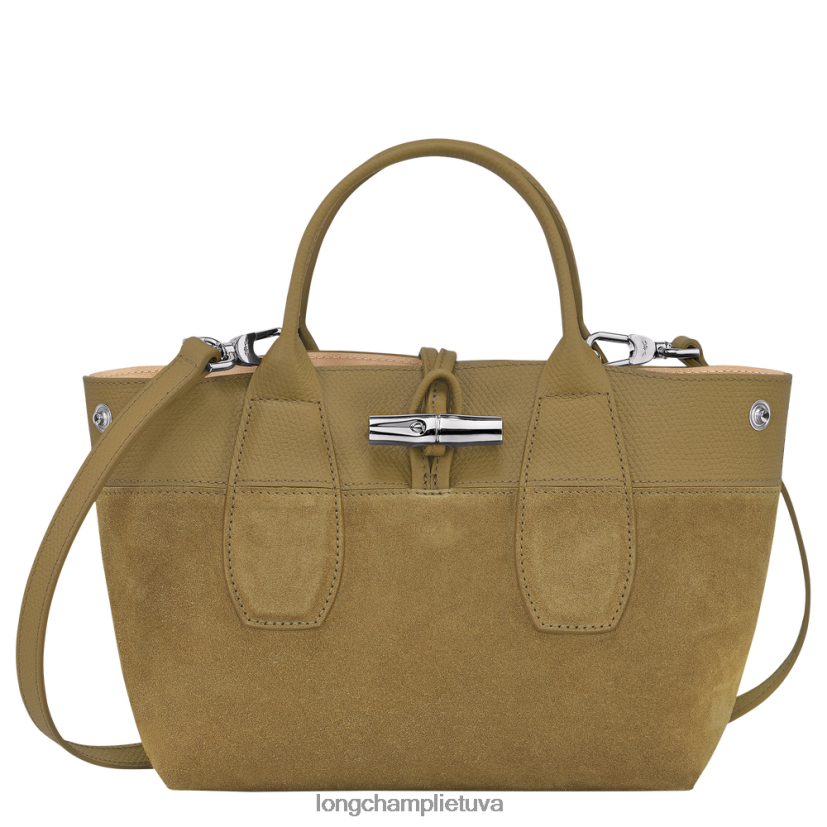 Longchamp roseau rankinė bronzos moterys krepšiai X6B2TB120