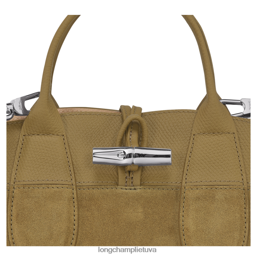 Longchamp roseau rankinė bronzos moterys krepšiai X6B2TB120