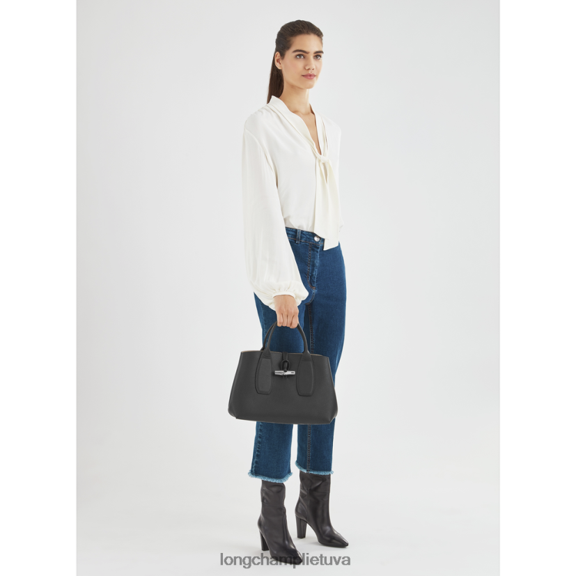 Longchamp roseau rankinė juodas moterys krepšiai X6B2TB103