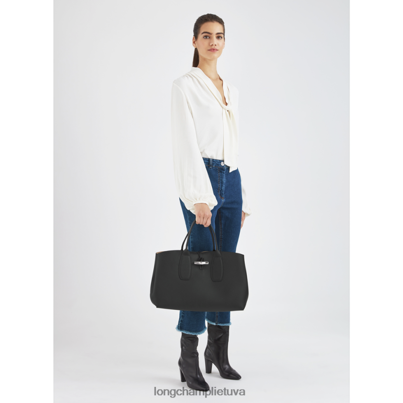 Longchamp roseau rankinė juodas moterys krepšiai X6B2TB109
