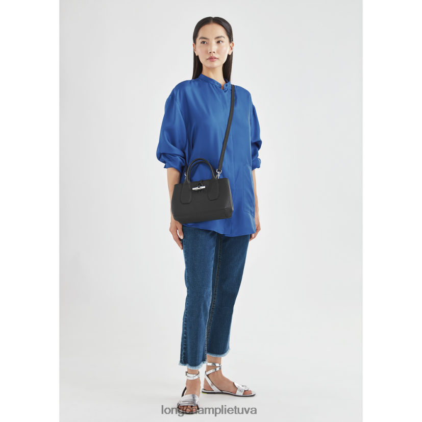Longchamp roseau rankinė juodas moterys krepšiai X6B2TB112