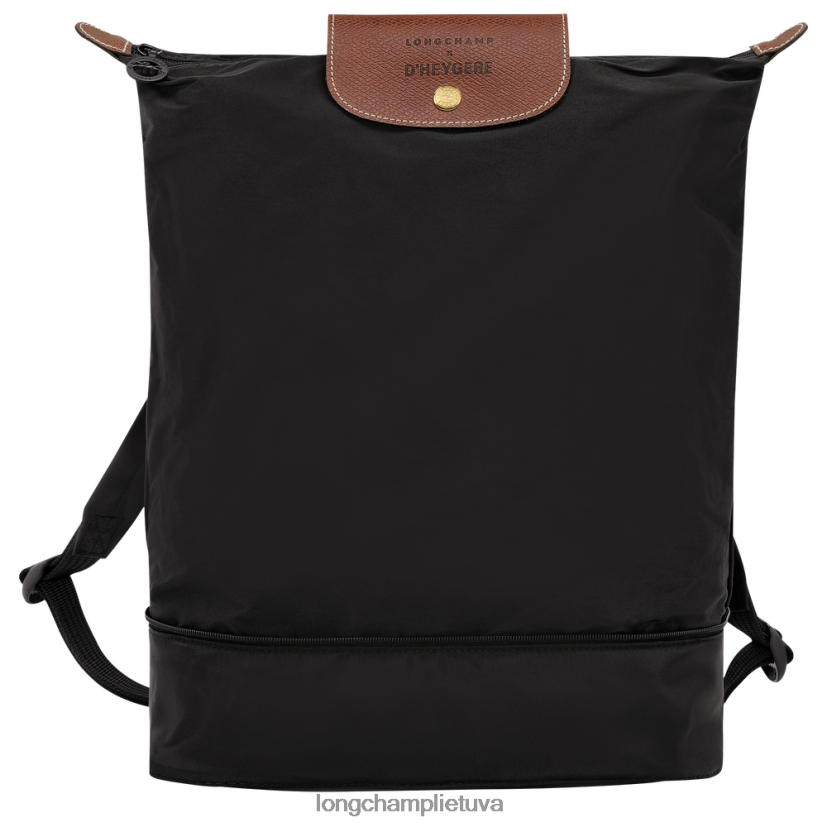 Longchamp X D'heygere skersinis krepšys/kuprinė juodas moterys krepšiai X6B2TB323