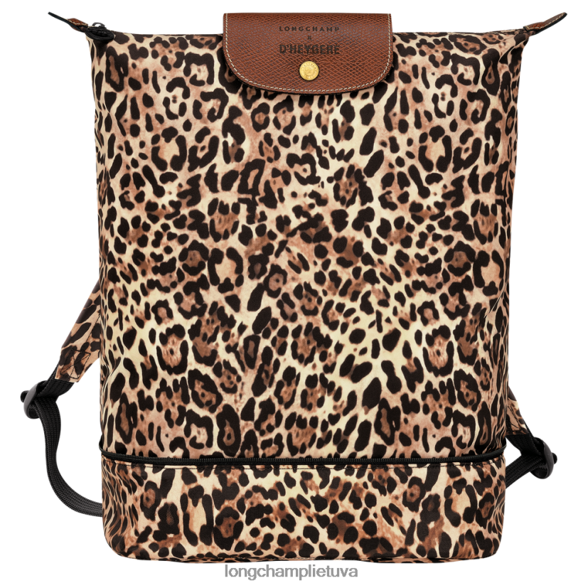 Longchamp X D'heygere skersinis krepšys/kuprinė panteros raštas moterys krepšiai X6B2TB322