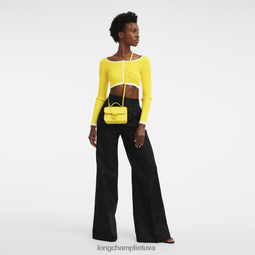 Longchamp box-trot crossbody krepšys citrina moterys krepšiai X6B2TB241