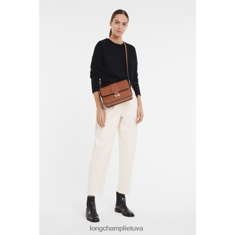 Longchamp box-trot crossbody krepšys konjako moterys krepšiai X6B2TB233