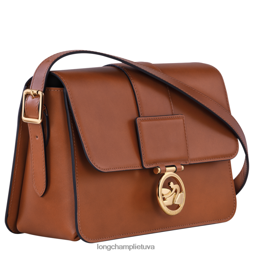 Longchamp box-trot crossbody krepšys konjako moterys krepšiai X6B2TB233