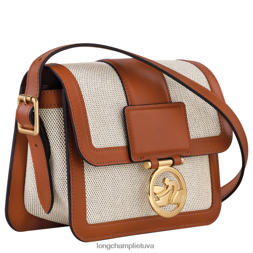 Longchamp box-trot crossbody krepšys konjako moterys krepšiai X6B2TB243